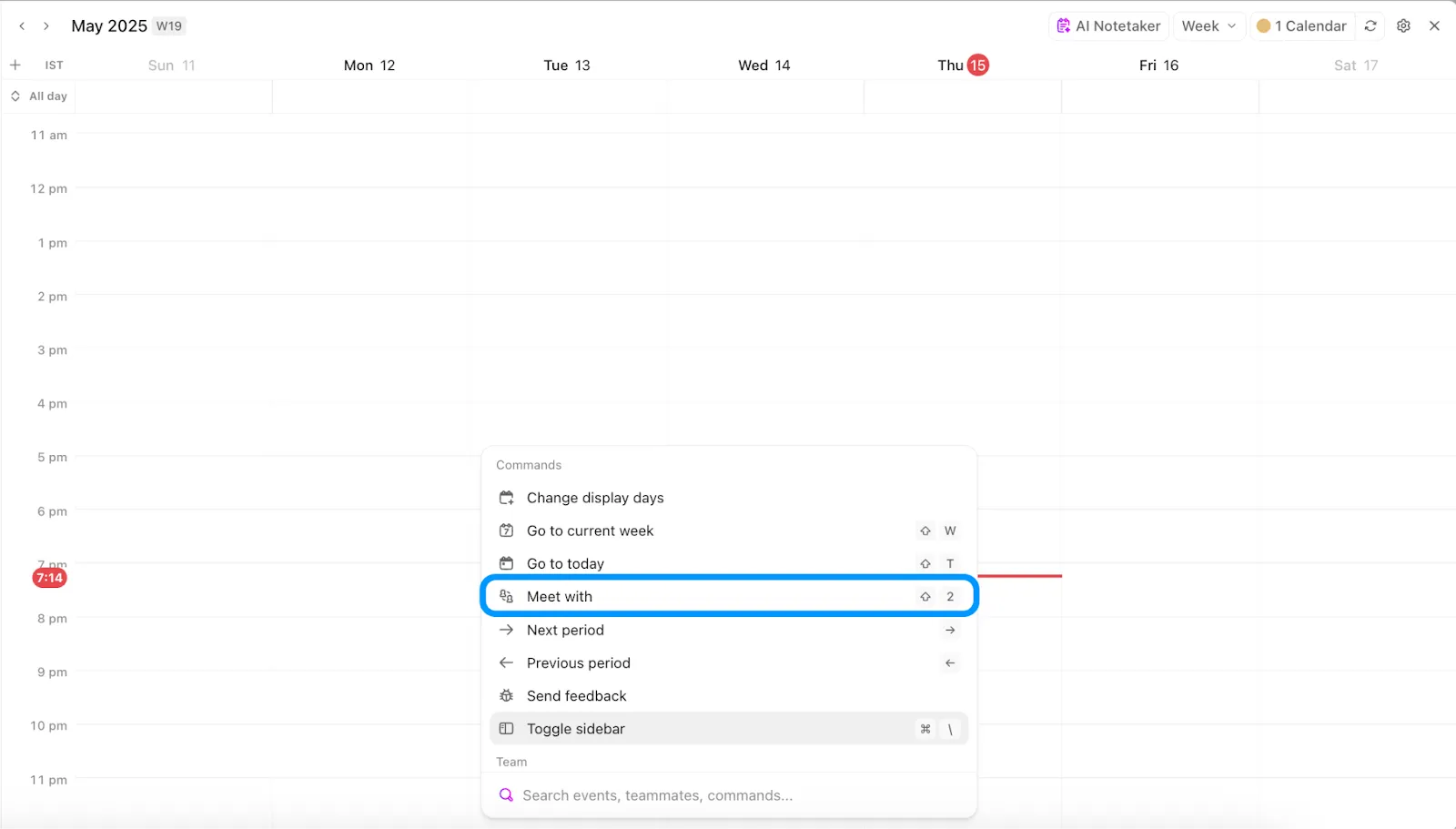 Kalendář ClickUp: přihlášení do Calendly