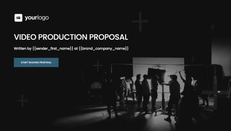 Videóprodukciós ajánlat sablon