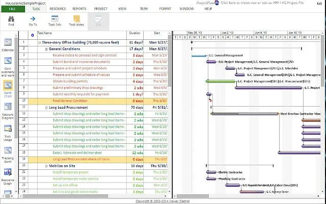 Project Viewer 365: visor de Microsoft Project