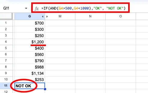 Комбиниране на IF с AND/OR: справка за Google Sheets