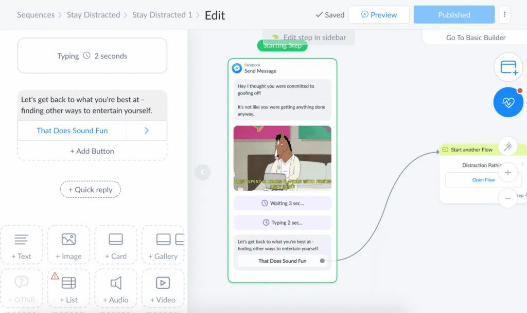 Chatbase の代替サービスManychat:Instagram、WhatsApp、Messenger でのソーシャルメディアチャットの自動化に最適