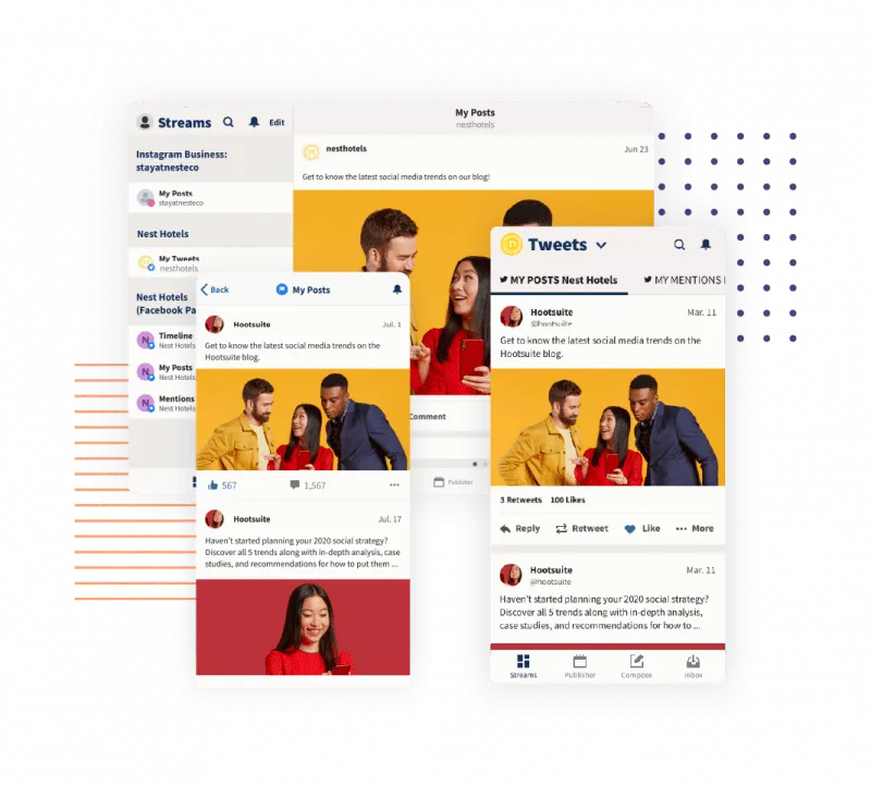 Usando o Hootsuite como um aplicativo de planejamento de redes sociais