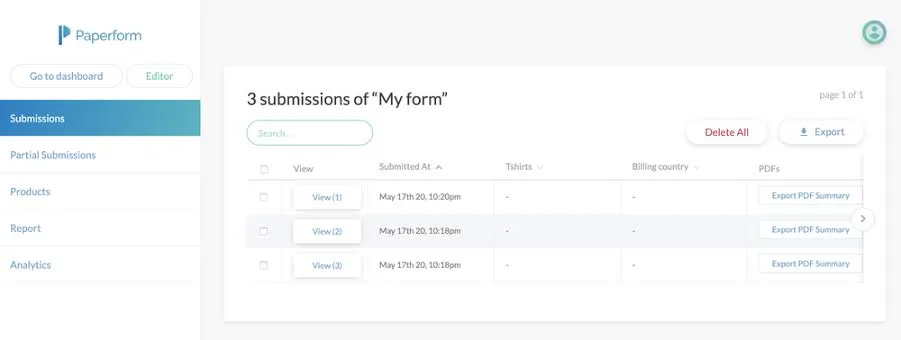 Paperform: Phần mềm tạo biểu mẫu cho thẩm mỹ