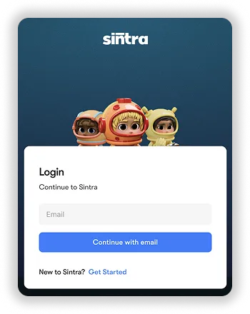 Page de connexion à Sintra