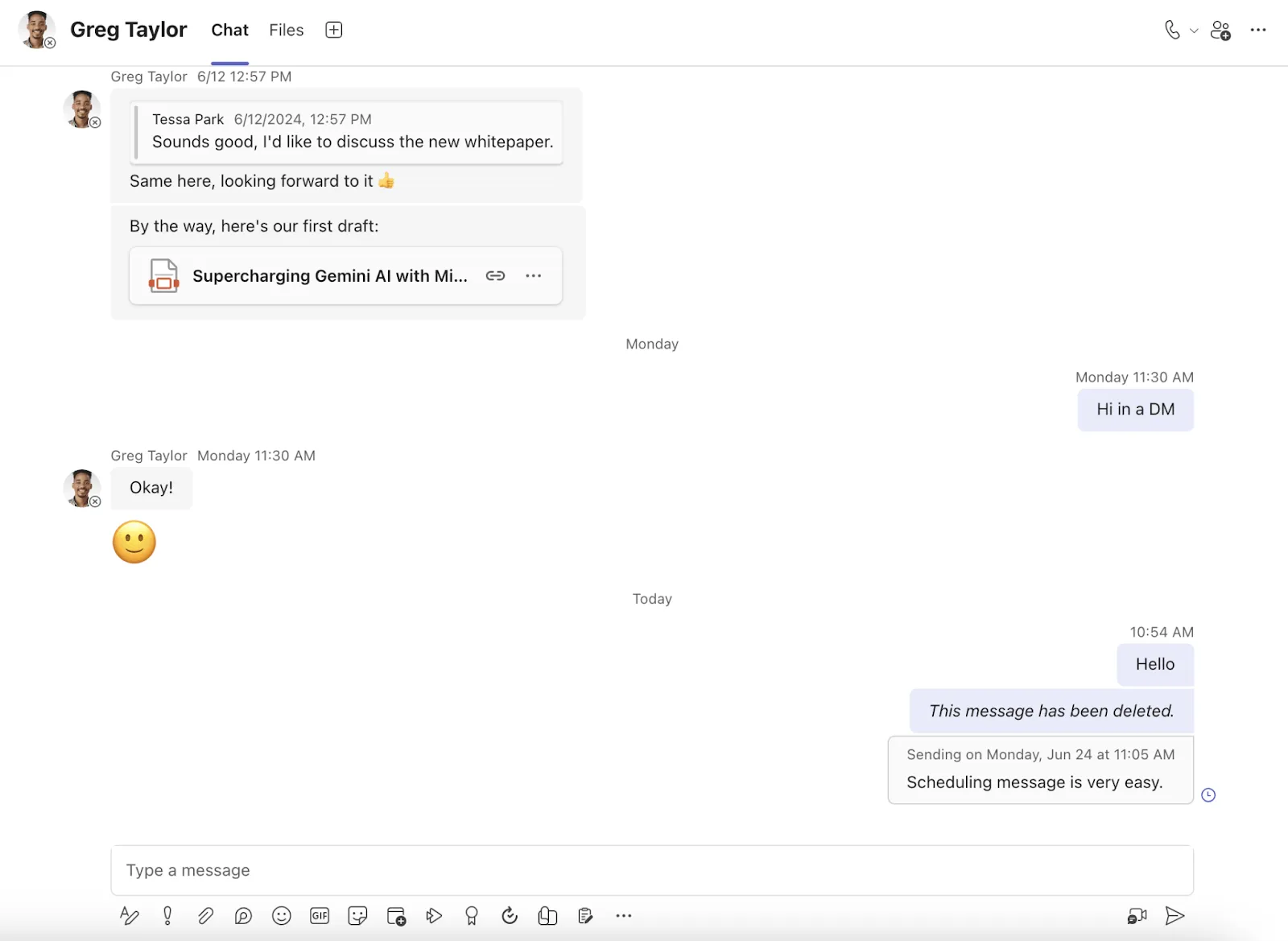 Изпращане на планирано съобщение в Microsoft Teams