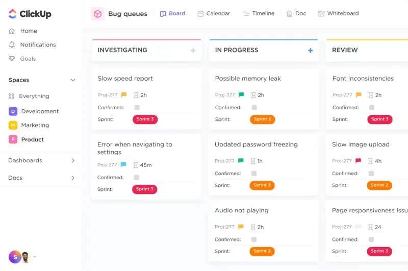 ClickUps produktlivscykel