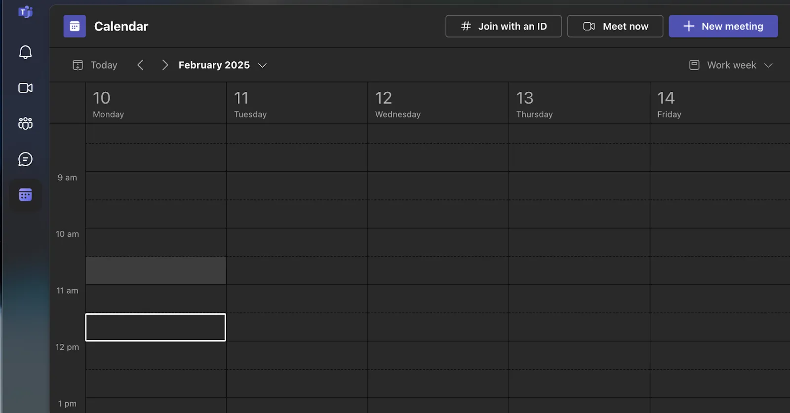 Naplánujte schůzku v aplikaci Microsoft Teams