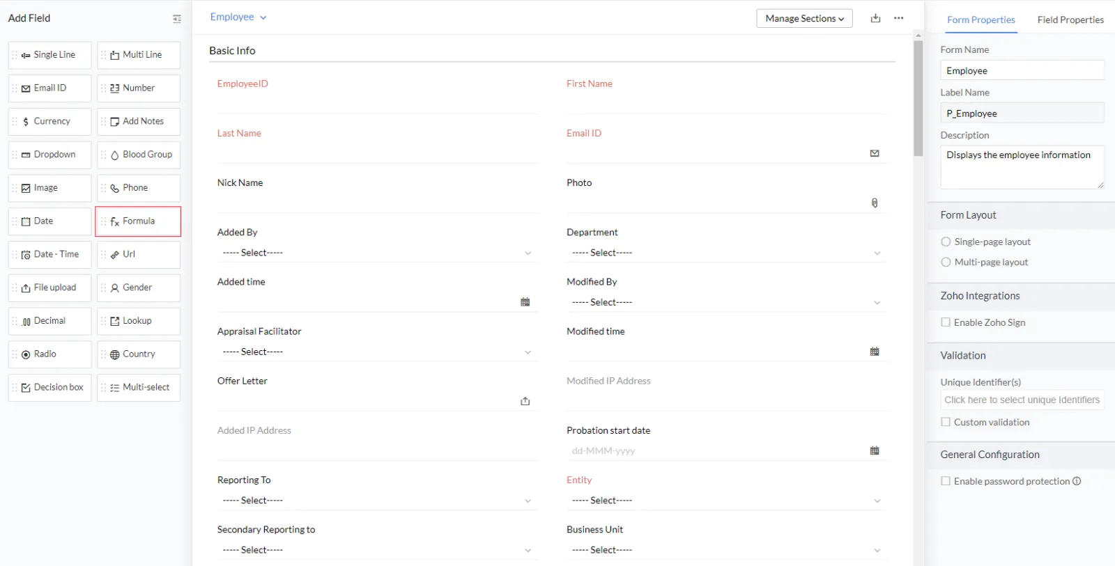 Zoho Forms
