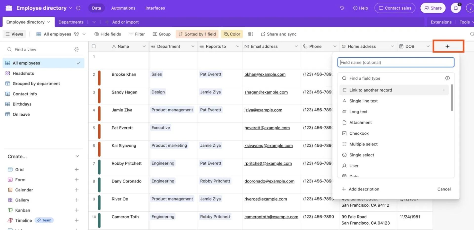 جهز بيانات Airtable للترحيل: قم بإعداد القواعد باستخدام تسميات وتنسيقات منظمة