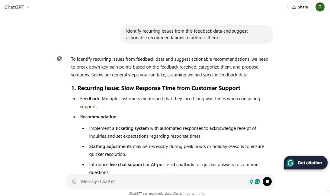 Comment utiliser ChatGPT pour l'équipe commerciale = Analyser les commentaires des clients