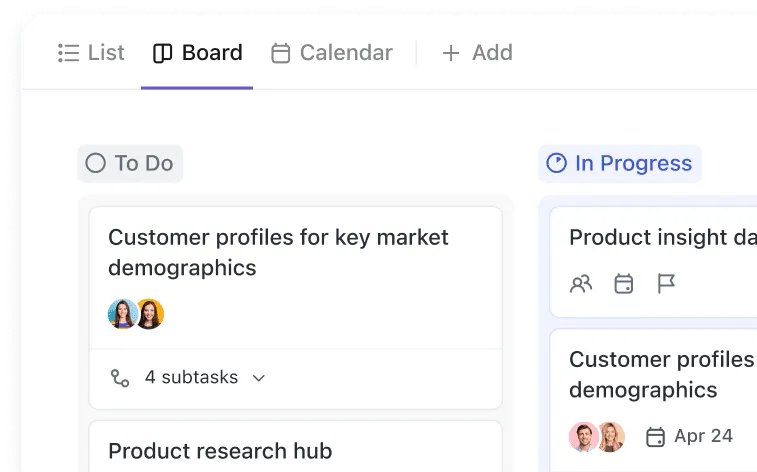 نظم المهام وأدارها بكفاءة باستخدام ClickUp Tasks: بديل Dictation.io