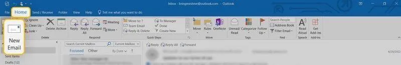 Comment créer un modèle dans Outlook | Barre d'outils d'accès rapide pour les utilisateurs d'Outlook