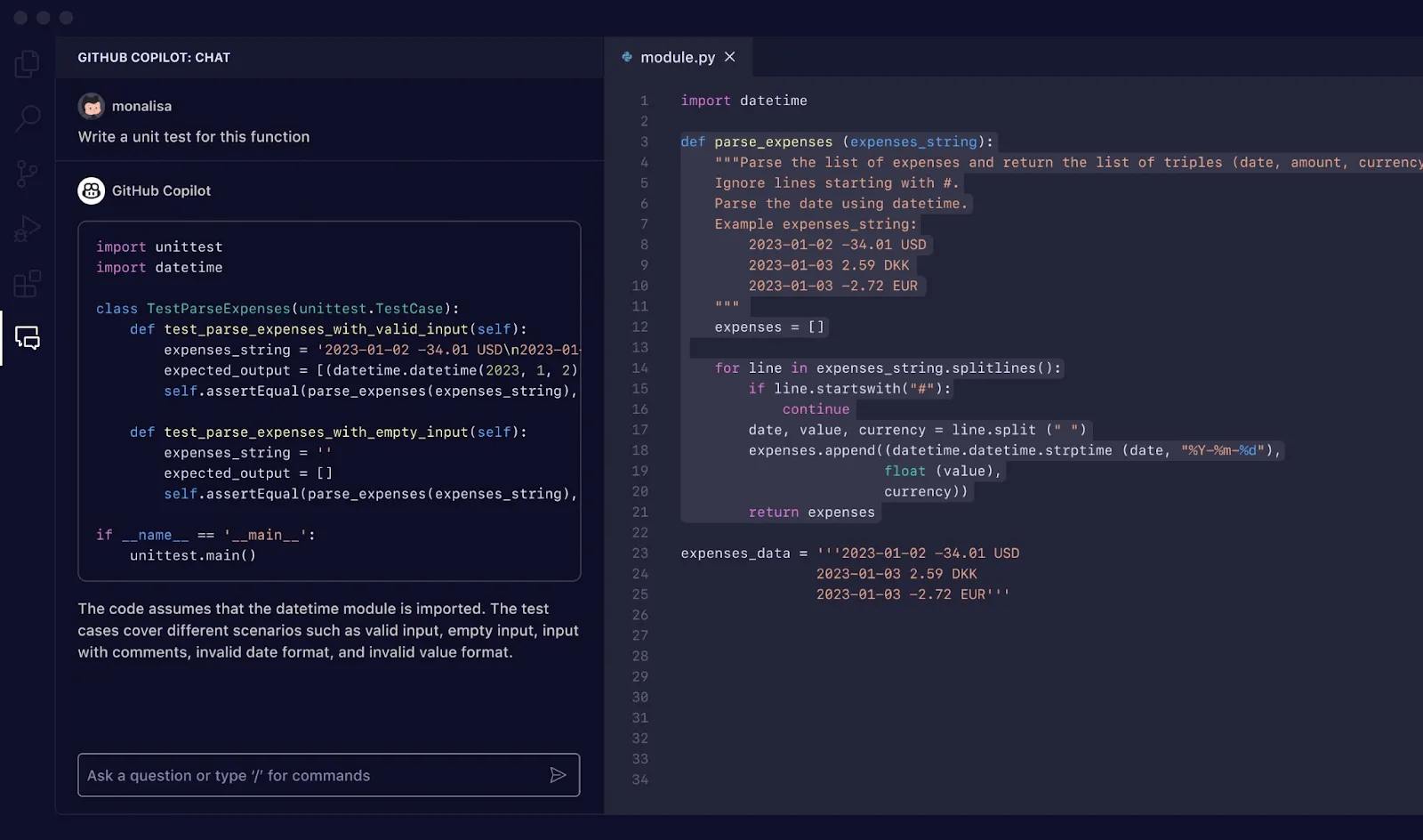 GitHub Copilot irányítópult