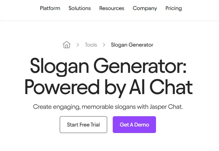 Jasper AI: Generator Slogan AI