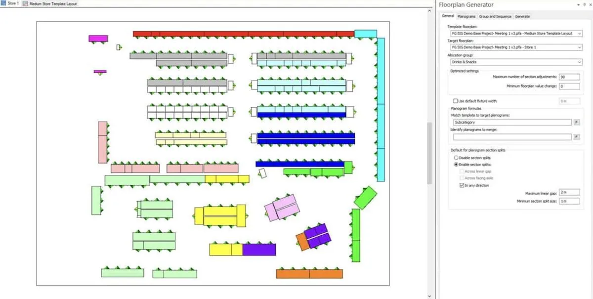 Software de planejamento de espaço: Floorplan Generator da BlueYonder