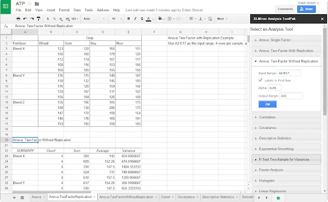 XLMiner Analysis ToolPak