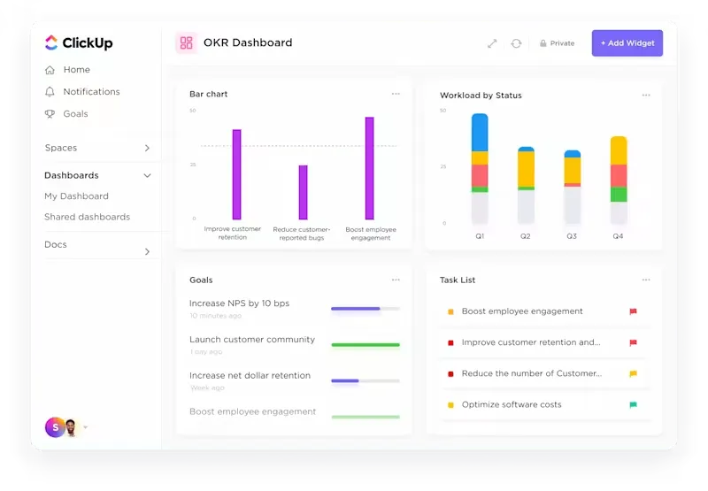 Verwalten Sie Aufgaben und halten Sie alle Fristen mit ClickUp's Projektmanagement.