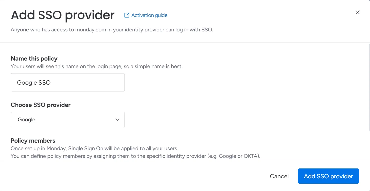 Google SSO_Monday.com 로그인