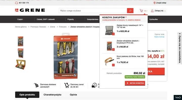 Grene Interface: esempi di test A/B