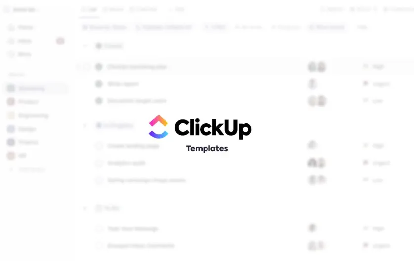 قالب إدارة خدمات تكنولوجيا المعلومات من ClickUp