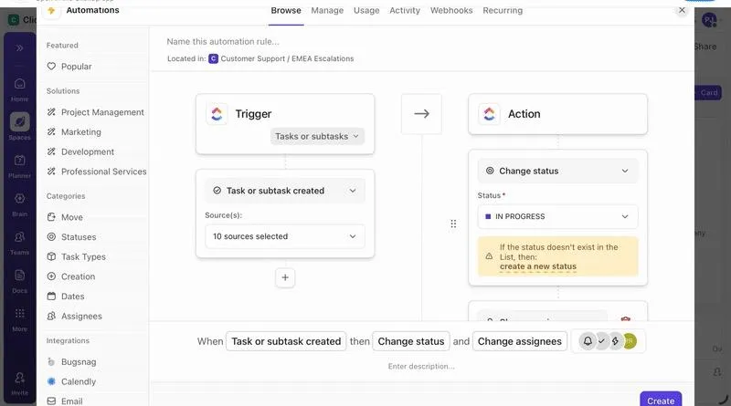 ClickUp automatisering: alternatieven voor Bardeen AI