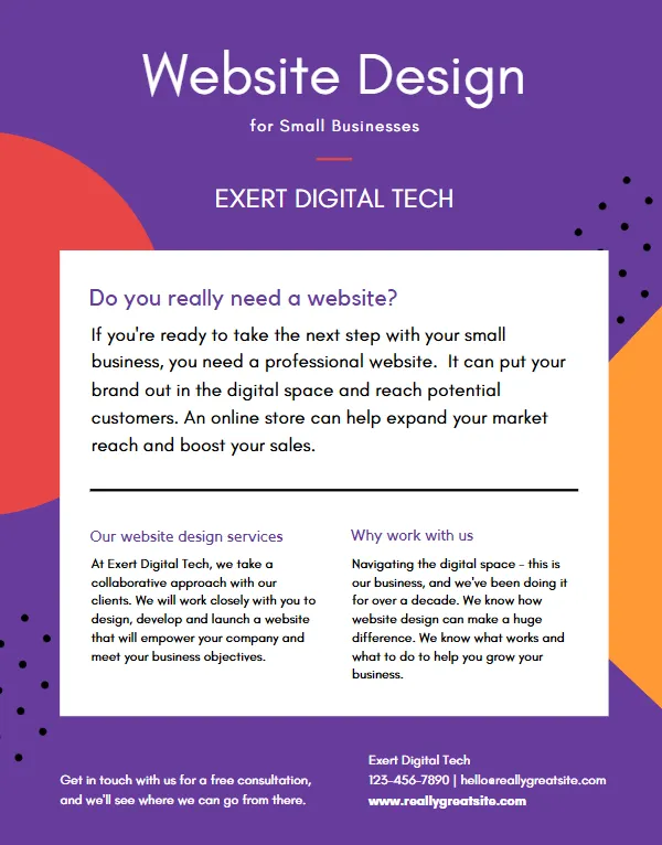 Thiết kế trang web Bảng bán hàng kinh doanh của Canva