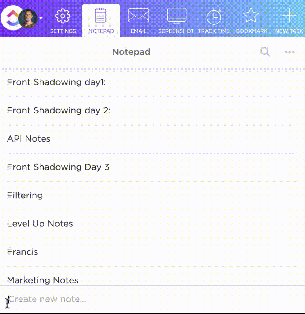 ClickUp Bloc-notes, la meilleure application de prise de notes avec stylet