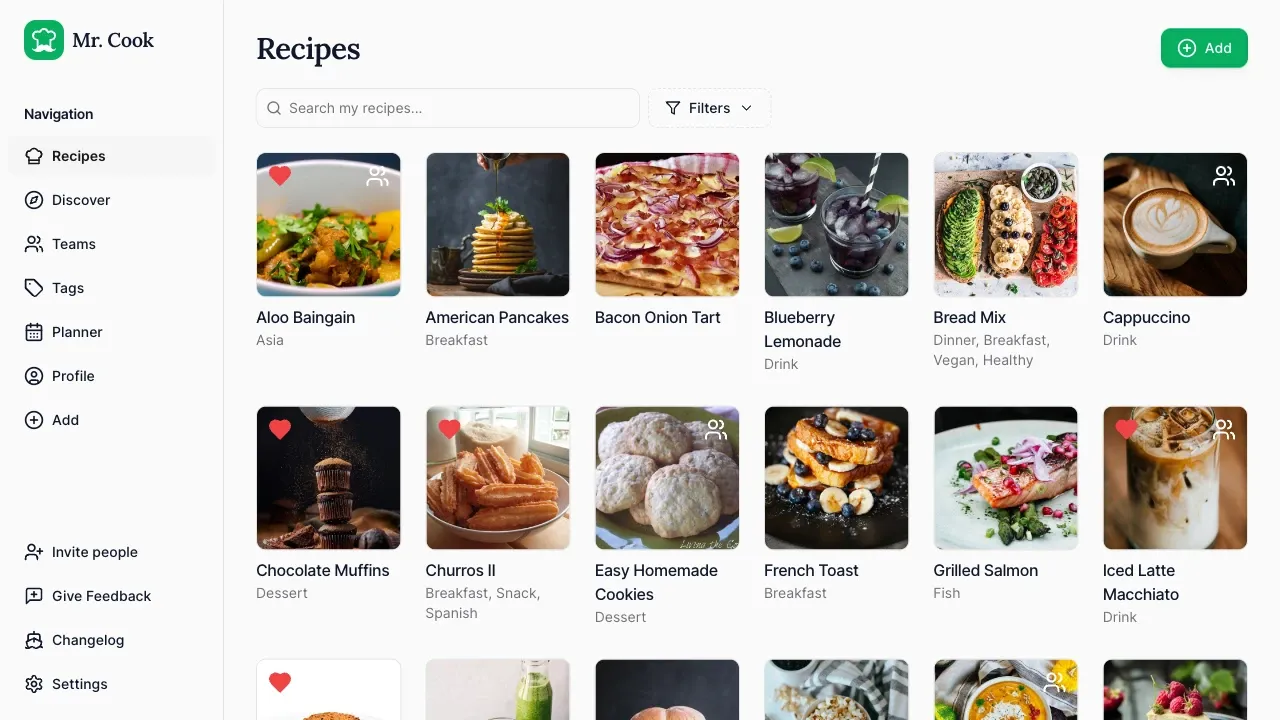 Mr. Cook: AI tarif oluşturucu