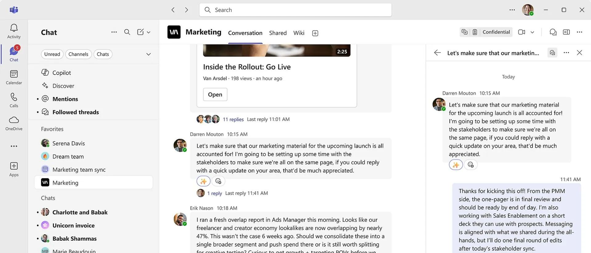 Microsoft Teams: 회의, 채팅, 세부 작업 실행을 결합하여 정밀한 계획 수립을 가능하게 하세요