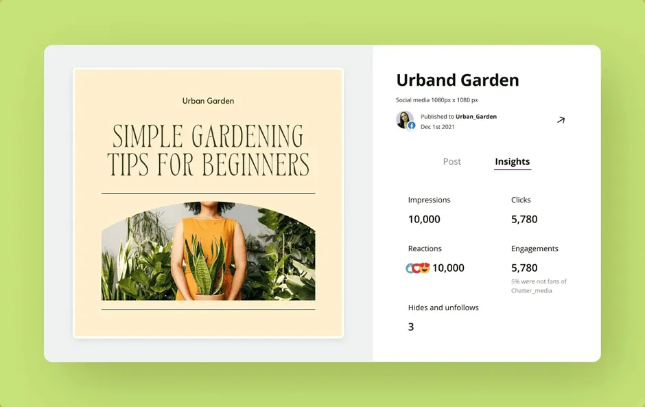 الميزات الرئيسية لـ Canva Content Planner