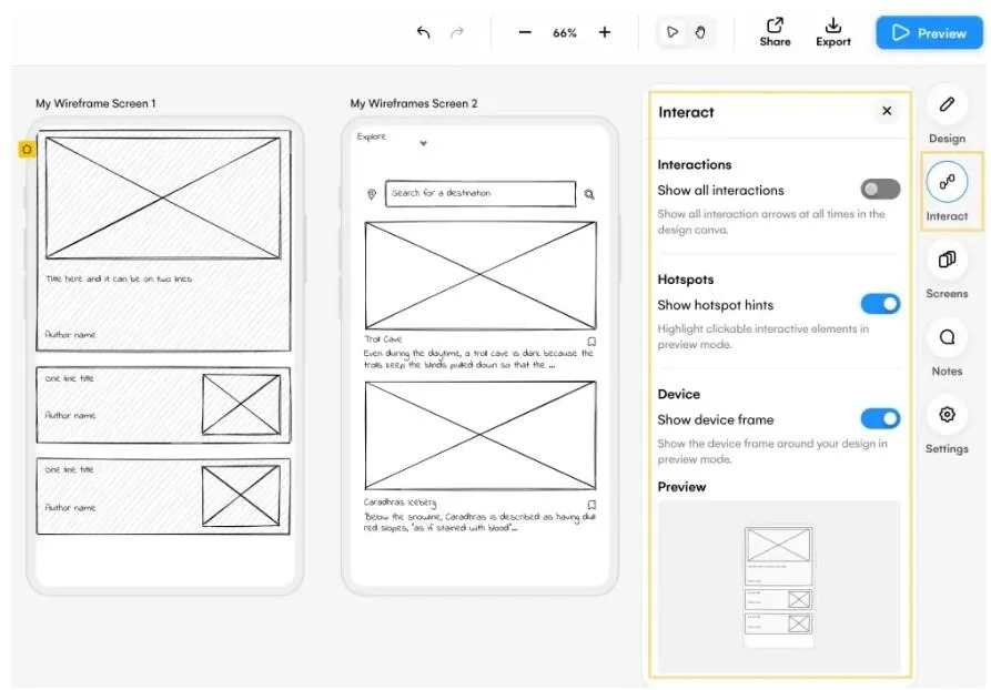 Công cụ tạo wireframe từ Uizard