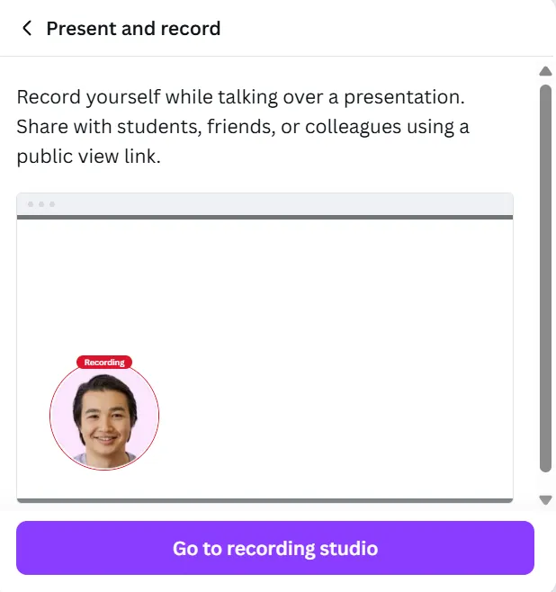 Présenter et enregistrer : comment enregistrer votre écran sur Canva