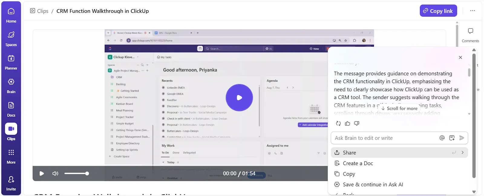 احصل على ملخصات اجتماعات تراعي السياق
