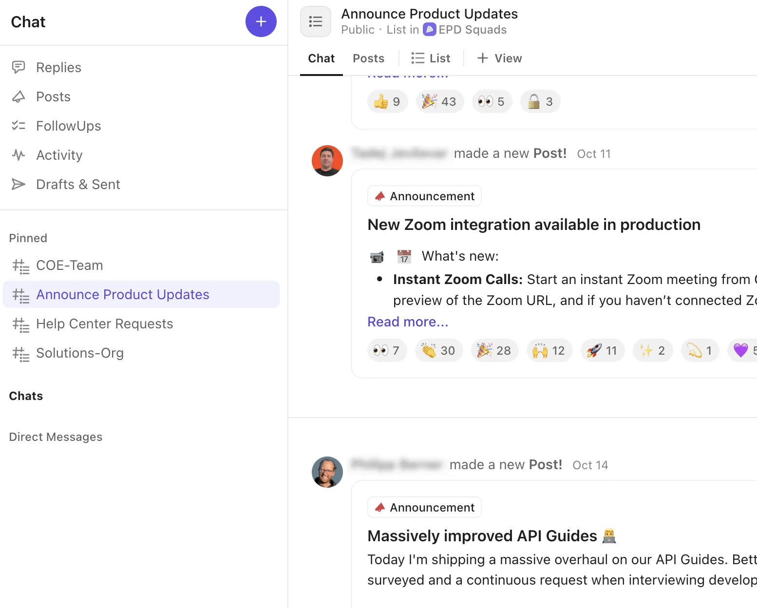 Entorno de trabajo de ClickUp Chat whatsapp-business-vs-personal