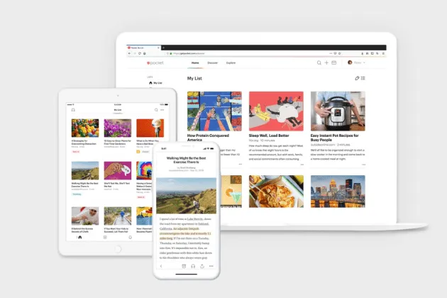 Speichern Sie Artikel, Videos und andere Webinhalte, um sie später mit Pocket zu lesen oder anzusehen.