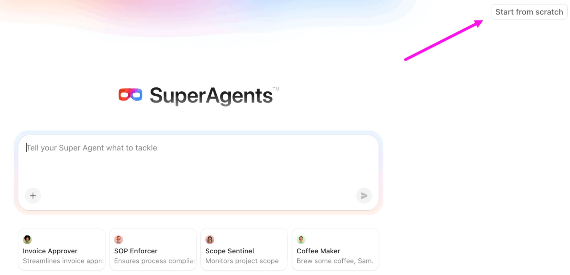 Configurazione agente vuoto: tela vuota per progettare un agente riflessivo basato su modelli per domini specifici