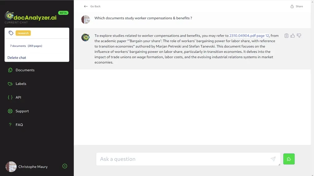 docAnalyzer.ai : analyseur PDF basé sur l'IA