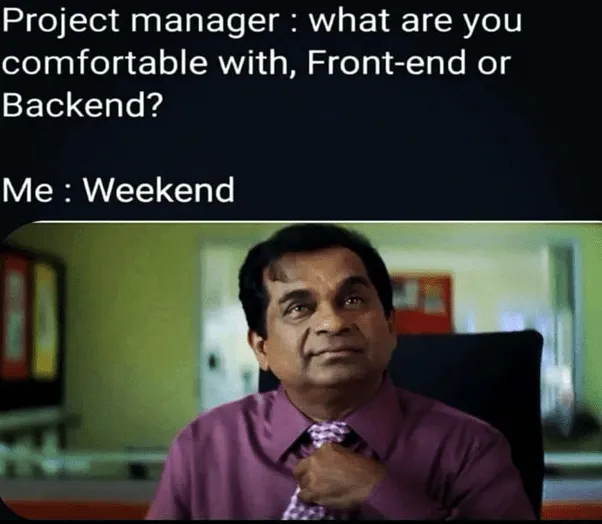Projektmenedzsment hétvégi mém