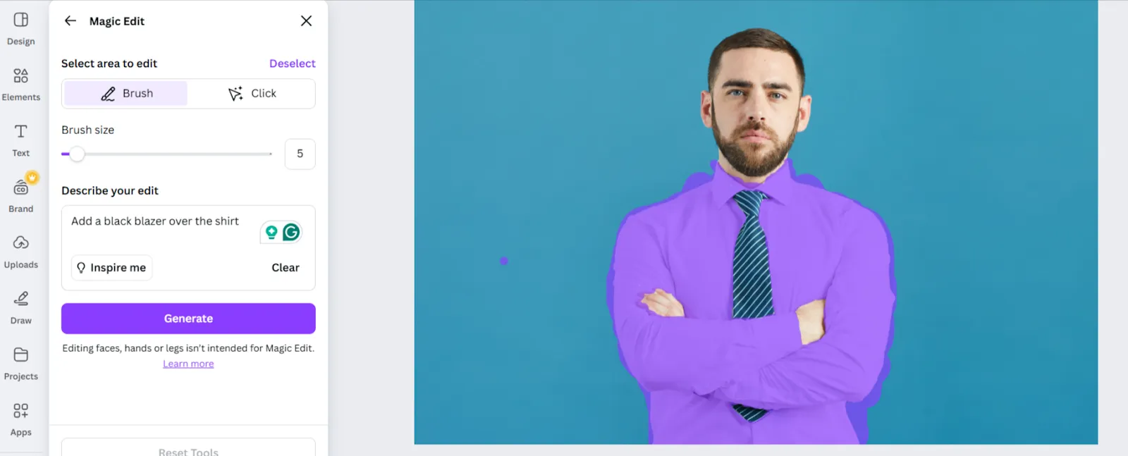 Magic Edit : comment utiliser l'IA dans Canva
