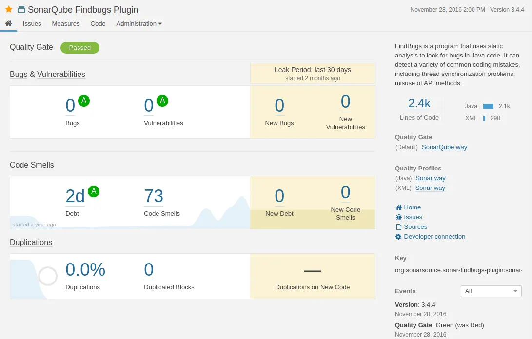 SonarQube (포괄적인 코드 품질 및 보안 검토에 최적)