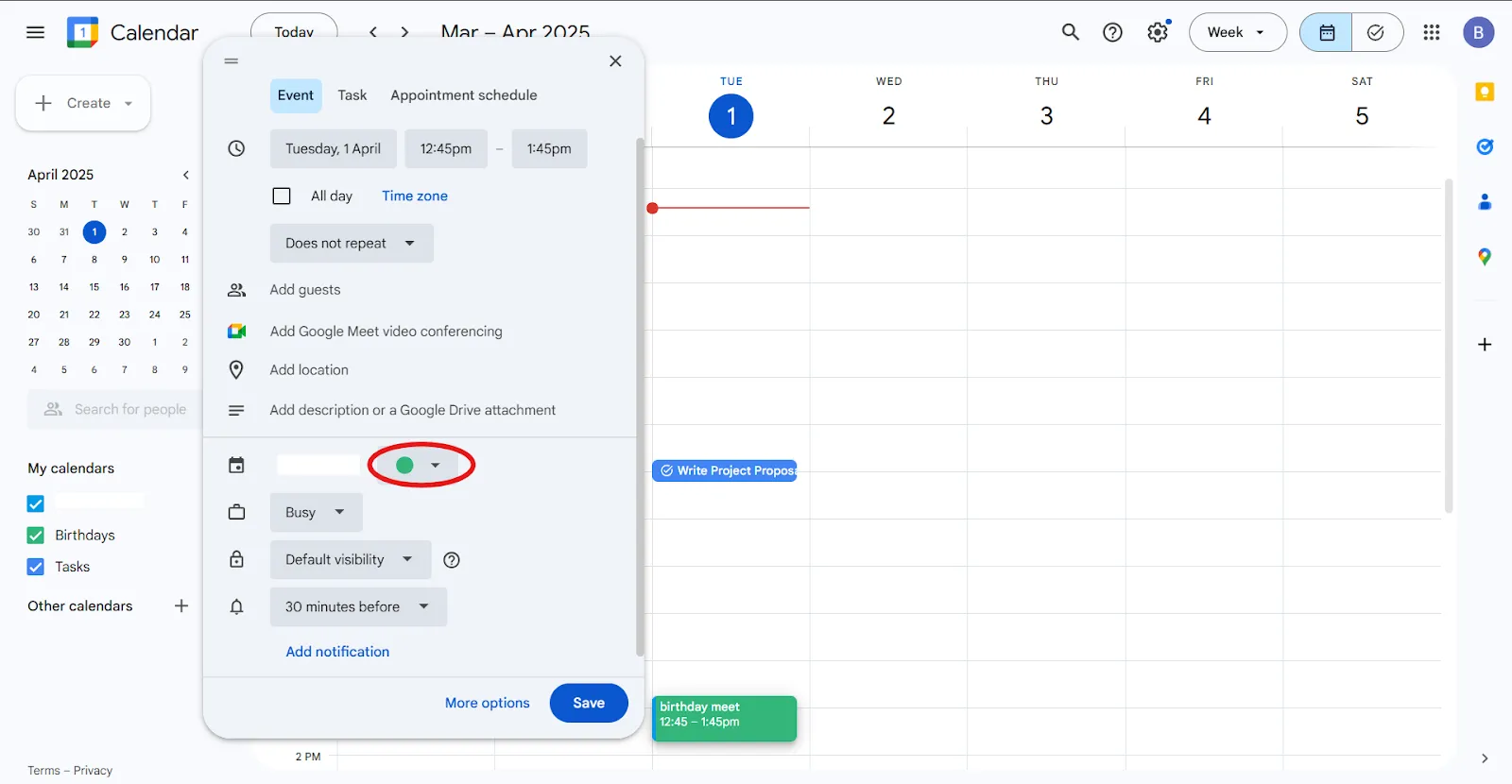 Gebeurtenissen in Google Agenda met kleuren coderen: Tijdblokken in Google Agenda