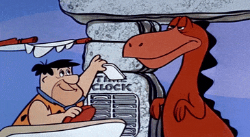Flinstone füttert Dino