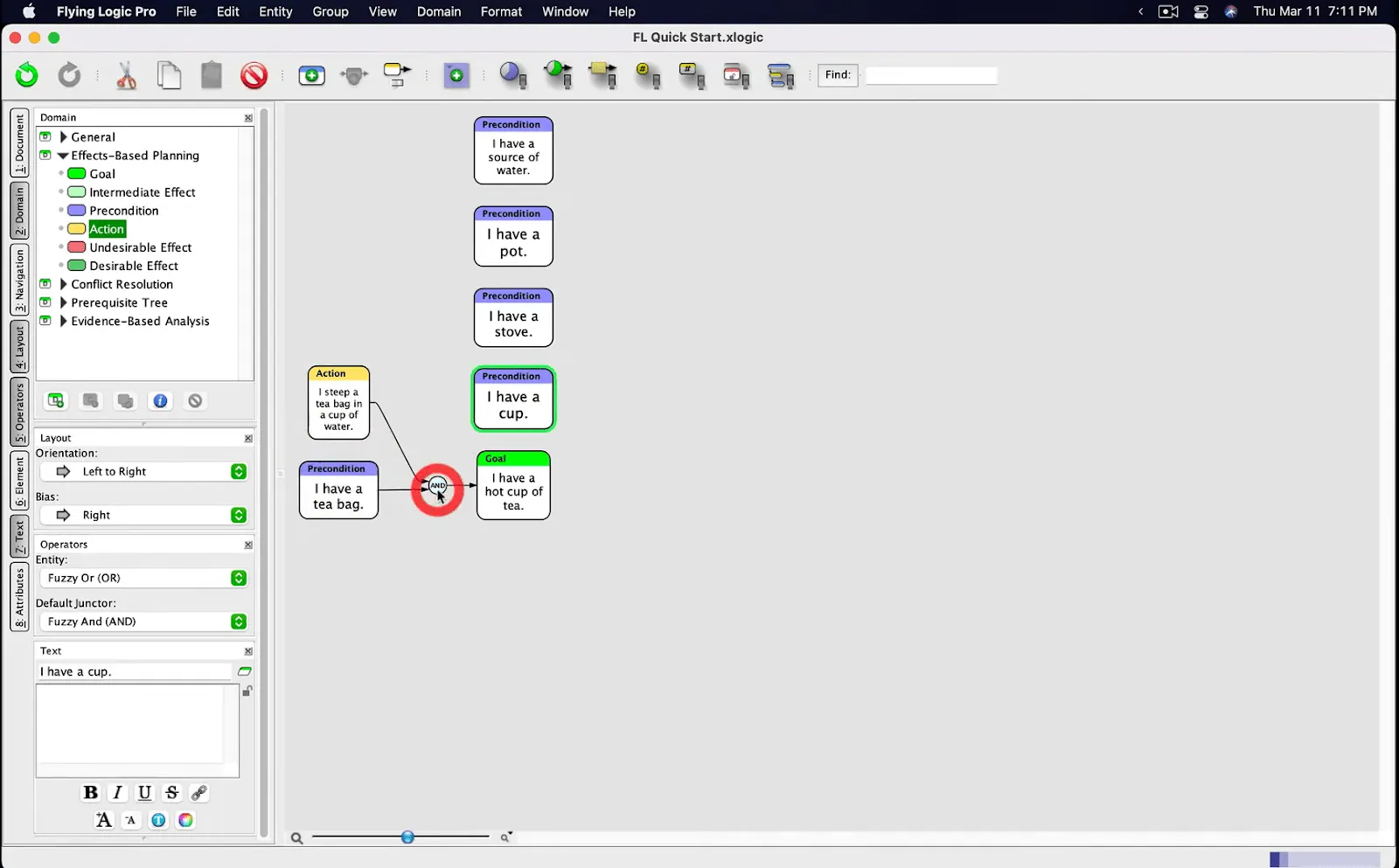 Flying Logic: alternativa k Visio pro Mac