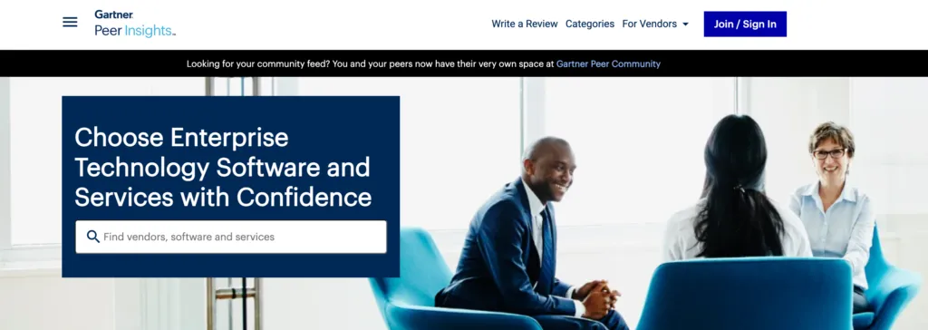 Gartner Peer Insights: el mejor sitio web de reseñas de software