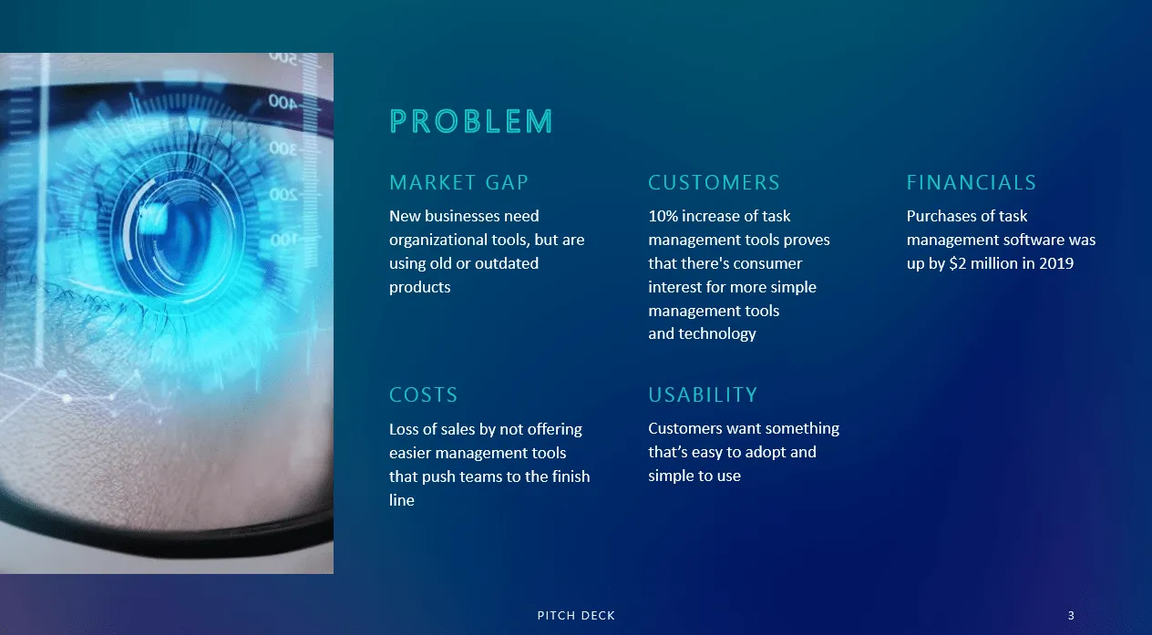Шаблон за презентация в PowerPoint Tech Pitch Deck