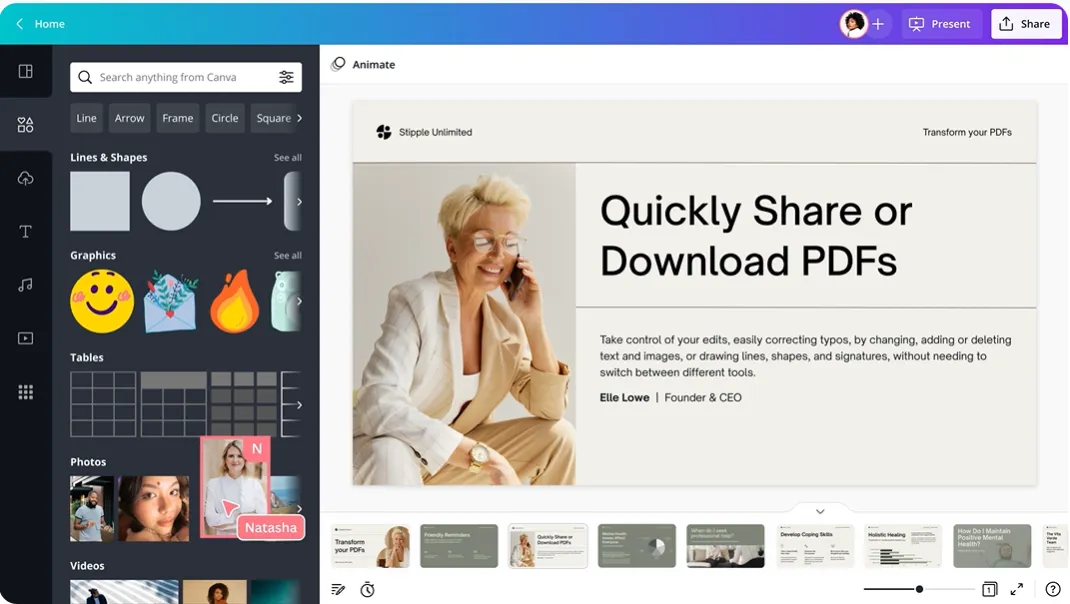 Canva PDF Editor