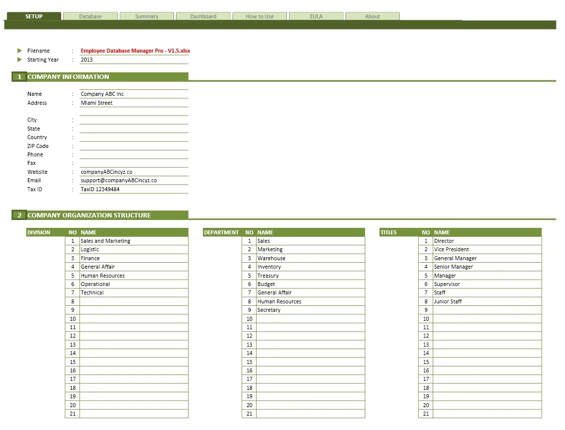 Gestisci i database dei dipendenti in modo semplice: modelli Excel per le risorse umane