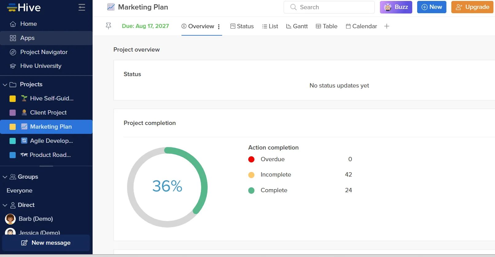 Hive 대시보드: Microsoft Teams와 연동되는 프로젝트 관리 tools