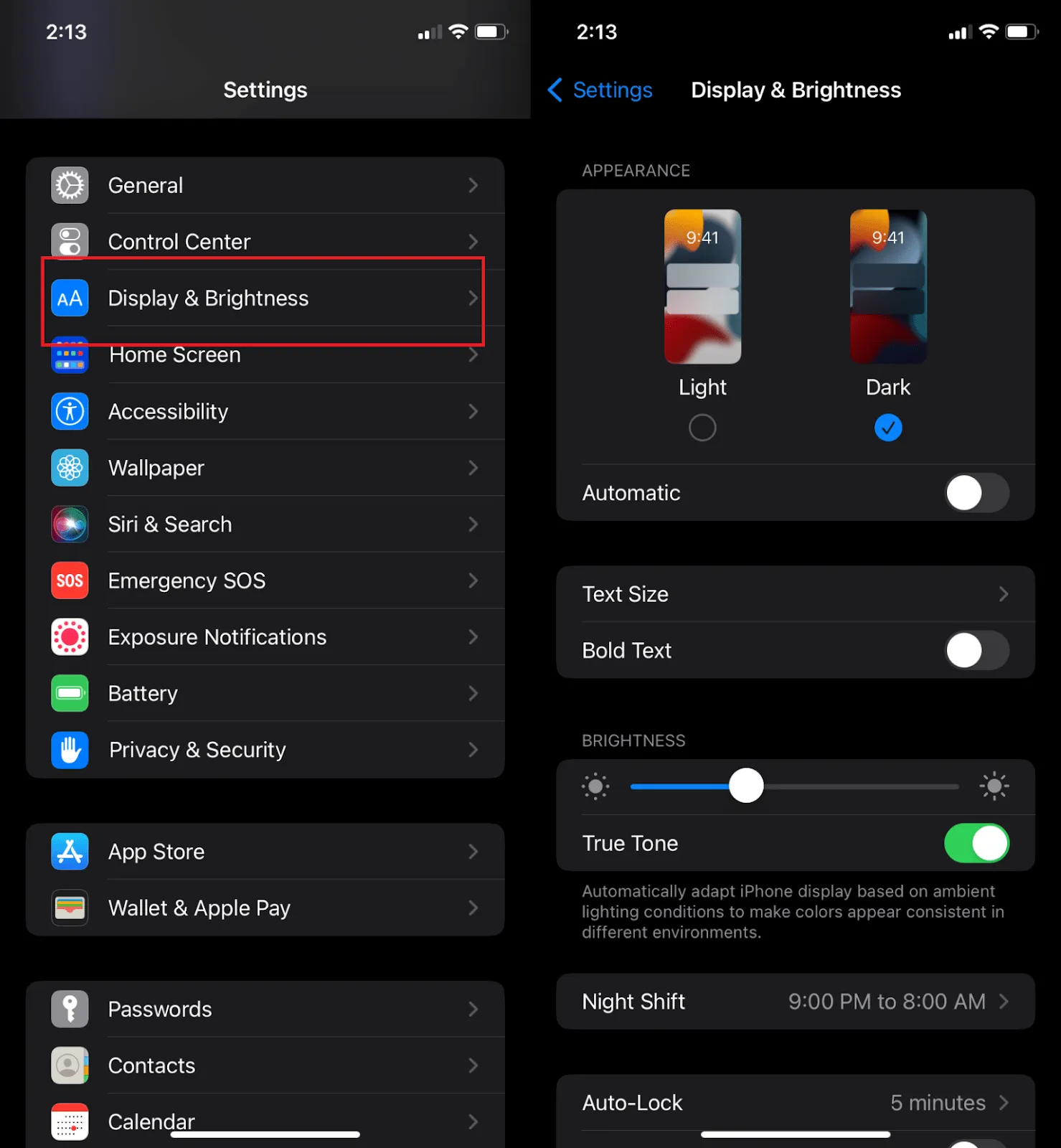 Pour iPhone, iPad et iPod Touch
Avantages du mode sombre
