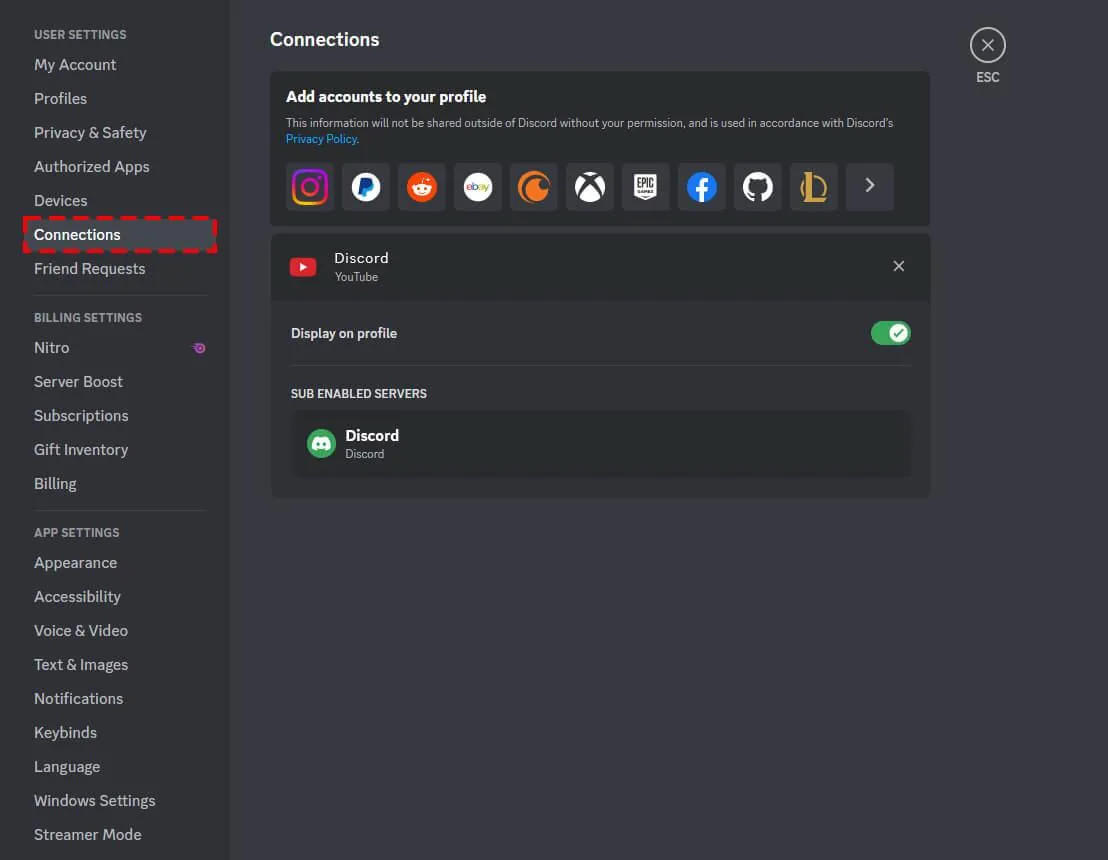 Intégrations Discord : établir la connexion entre YouTube et Discord